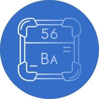 Barium Gradient Line Circle Icon vector