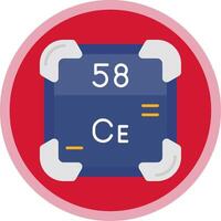 Cerium Flat Multi Circle Icon vector
