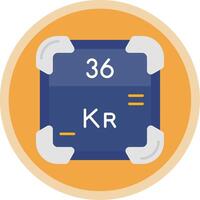 Krypton Flat Multi Circle Icon vector