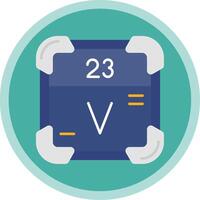 Vanadium Flat Multi Circle Icon vector