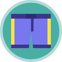 Underwear Flat Multi Circle Icon vector