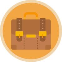 Suitcase Flat Multi Circle Icon vector