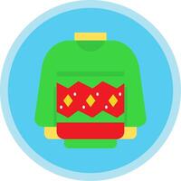 Sweater Flat Multi Circle Icon vector