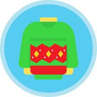 Sweater Flat Multi Circle Icon vector