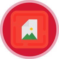 Jpg Flat Multi Circle Icon vector