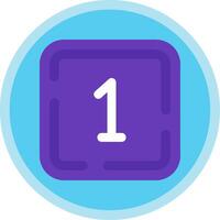 One Flat Multi Circle Icon vector