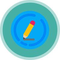 Edit Flat Multi Circle Icon vector