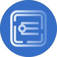 Endpoint Gradient Line Circle Icon vector