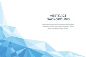 Blue abstract background with cristals vector