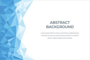 Blue abstract background with cristals vector