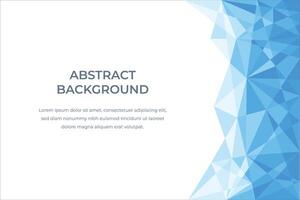 Blue abstract background with cristals vector