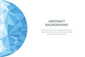 Blue abstract background with cristals vector