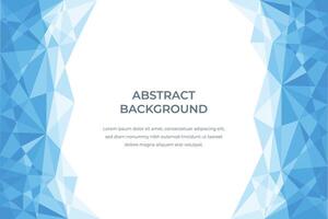 Blue abstract background with cristals vector