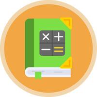 Math Flat Multi Circle Icon vector