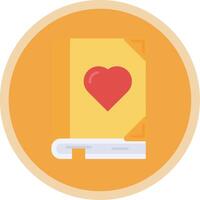 amor plano multi circulo icono vector