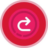 Forward Flat Multi Circle Icon vector