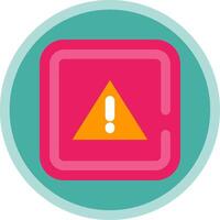 Alert Flat Multi Circle Icon vector