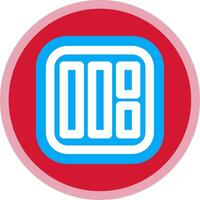 Layout Flat Multi Circle Icon vector