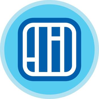 diseño plano multi circulo icono vector