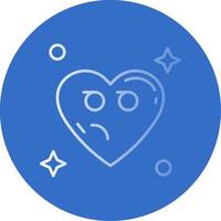 Suspicious Gradient Line Circle Icon vector