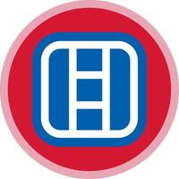 Layout Flat Multi Circle Icon vector