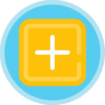 Add Flat Multi Circle Icon vector