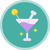 Drink Flat Multi Circle Icon vector