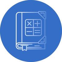 Math Gradient Line Circle Icon vector