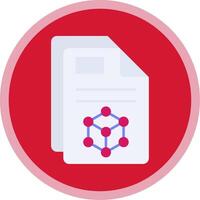 3d Flat Multi Circle Icon vector