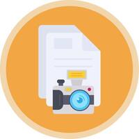 Picture Flat Multi Circle Icon vector