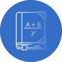 Algebra Gradient Line Circle Icon vector