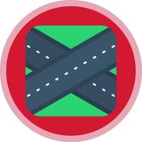 Overpass Flat Multi Circle Icon vector