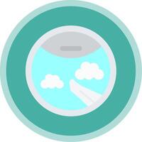 Porthole Flat Multi Circle Icon vector