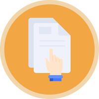 Click Flat Multi Circle Icon vector