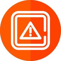 Alert Line Red Circle Icon vector