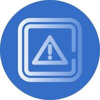 Alert Gradient Line Circle Icon vector