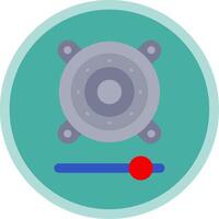 Speaker Flat Multi Circle Icon vector