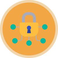 Safe Flat Multi Circle Icon vector