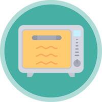 Oven Flat Multi Circle Icon vector