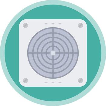 Extractor Flat Multi Circle Icon vector