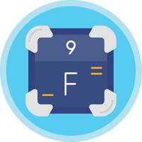 Fluorine Flat Multi Circle Icon vector