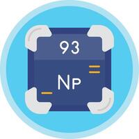 Neptunium Flat Multi Circle Icon vector