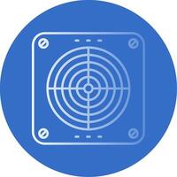 Extractor Gradient Line Circle Icon vector