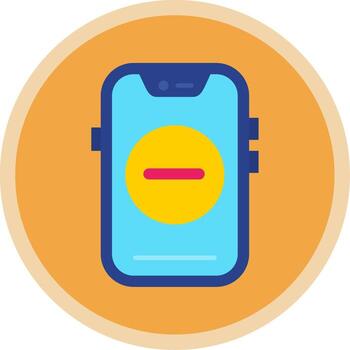 Remove Flat Multi Circle Icon vector