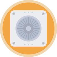 Extractor Flat Multi Circle Icon vector