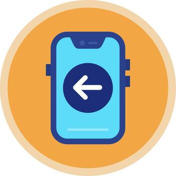 Back Flat Multi Circle Icon vector