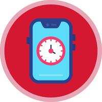 Time Flat Multi Circle Icon vector