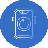 Reload Gradient Line Circle Icon vector