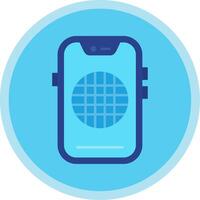 Grid Flat Multi Circle Icon vector