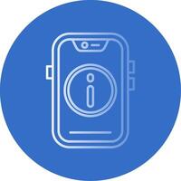 Info Gradient Line Circle Icon vector